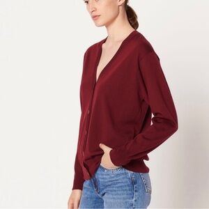 Sandro Paris Ruby Cardigan Beaded Logo NWOT